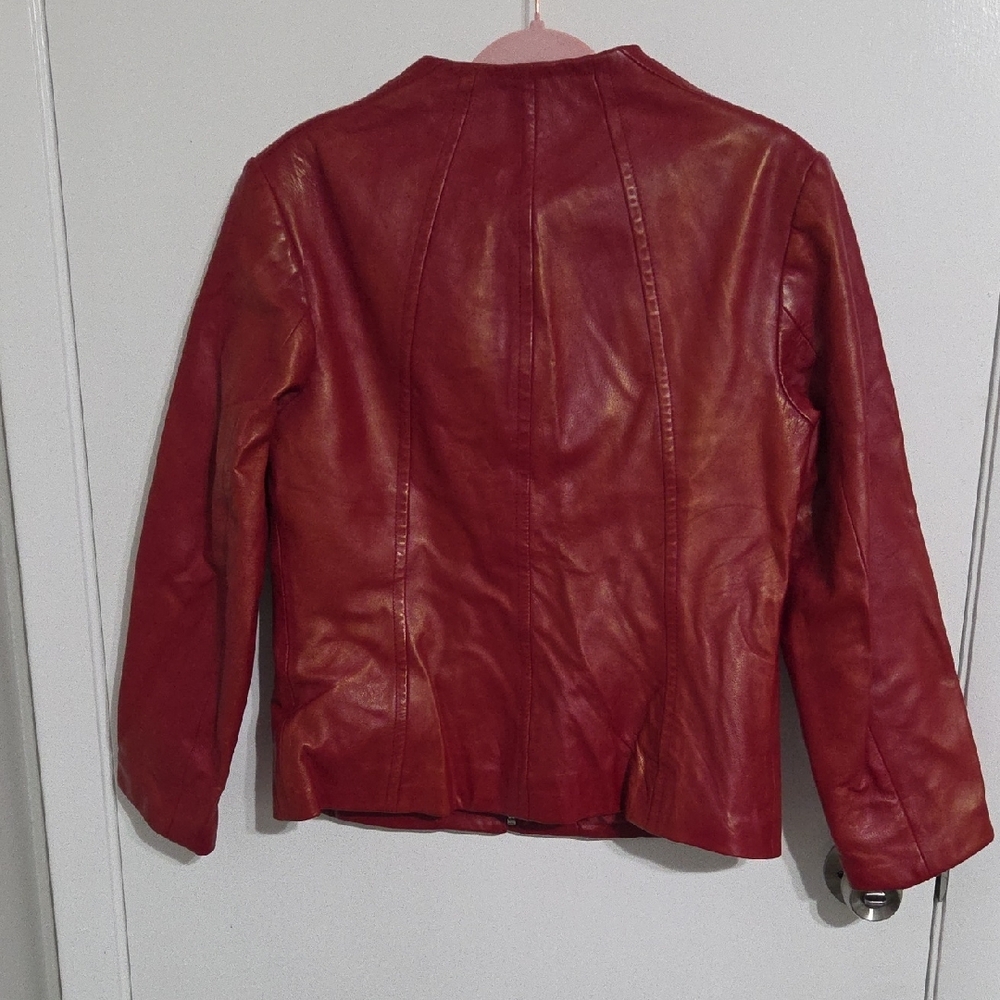Alfani Cherry Leather Jacket - image 4